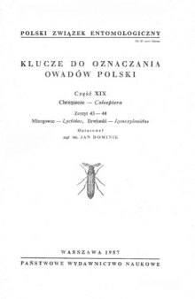 Część XIX - Coleoptera (zaplanowano 100 zeszytów) 43 44