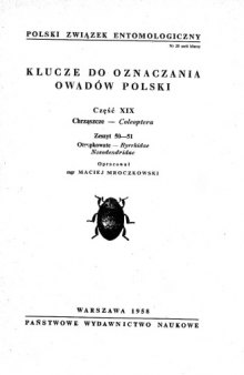 Część XIX - Coleoptera (zaplanowano 100 zeszytów) 50 51