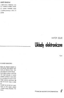 Układy elektroniczne (tom 1 i 2) 