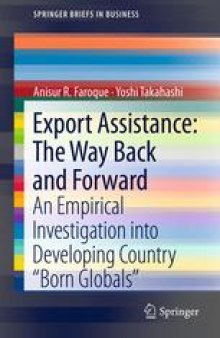 Export Assistance: The Way Back and Forward: An Empirical Investigation into Developing Country “Born Globals”