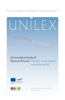 Universitätswörterbuch Deutsch - Słownik uniwersytecki niemiecko-polski  