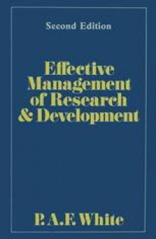 Effective Management of Research and Development