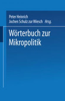 Wörterbuch der Mikropolitik