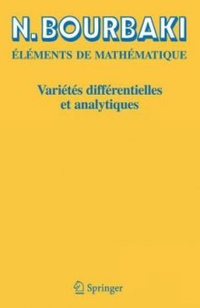 Varietes differentielles et analytiques: fascicule de resultats