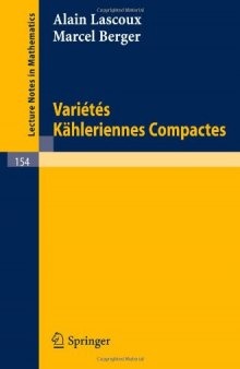 Variétés Kähleriennes Compactes