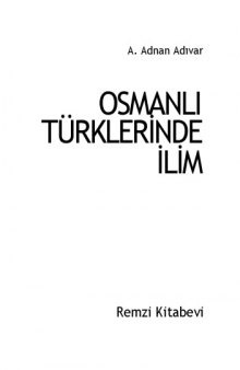 Osmanlı Türklerinde İlim