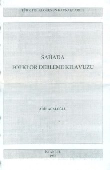 Sahada Folklor Derleme Kılavuzu 