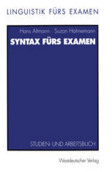 Syntax fürs Examen: Studien- und Arbeitsbuch