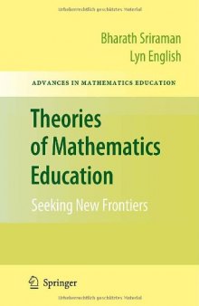 Theories of Mathematics Education: Seeking New Frontiers 