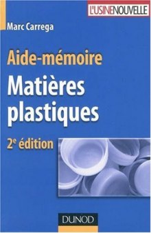 Matières plastiques : Aide-mémoire