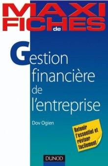 Maxi fiches de gestion financière de l'entreprise