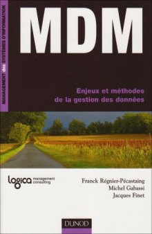 MDM Enjeux et méthodes de la gestion des données
