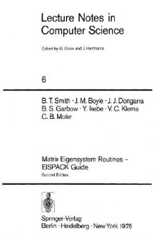Matrix Eigensystem Routines — EISPACK Guide
