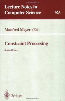 Constraint Processing: Selected Papers