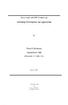 Fuzzy logic and soft computing.Technology development and applications