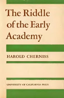 The Riddle of the Early Academy  