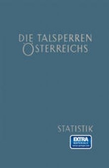 Die Talsperren Österreichs: Statistik 1961