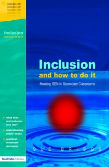 Inclusion: How to do it in Secondary Schools