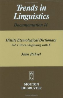 Hittite Etymological Dictionary: Words beginning with E and I  