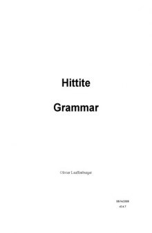 Hittite Grammar