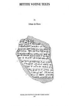 Hittite Votive Texts  