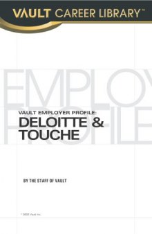 VEP: Deloitte & Touche 2003 (Vault Employer Profile)