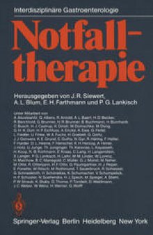 Notfalltherapie: Konservative und operative Therapie gastrointestinaler Notfälle