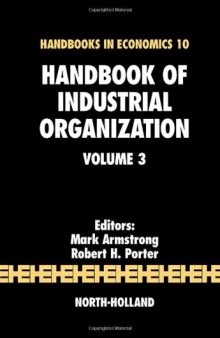 Handbook of industrial organization,
