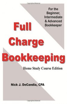 Full Charge Bookkeeping, Home Study Course Edition