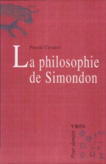 La philosophie de Simondon