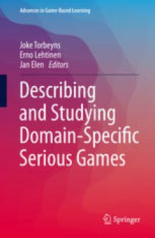 Describing and Studying Domain-Specific Serious Games