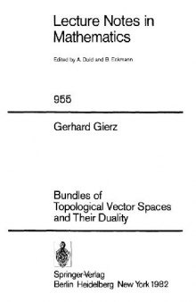Bundles of Topological Vector Spaces and Their Duality