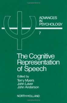 The Cognitive Representation of Speech
