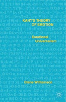 Kant’s Theory of Emotion: Emotional Universalism