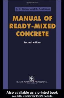 Manual of ready-mixed concrete