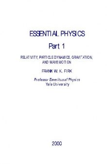 Essential physics 1