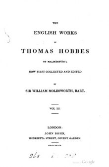 The English works of Thomas Hobbes of Malmesbury-03 