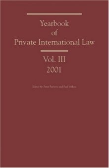 Yearbook of Private International Law: Volume III, 2001