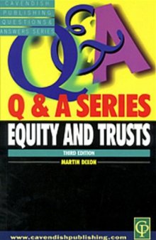 Q&A Equity and Trusts 3rd edn (Q&A Series)