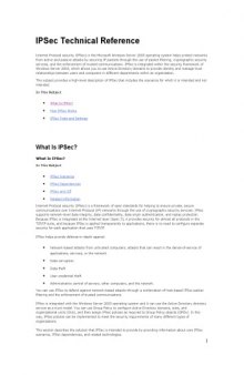 IPSec Technical Reference