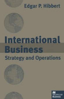 International Business: Strategy and Operations