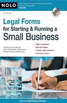 Legal Forms for Starting & Running a Small Business  Fifth Edition