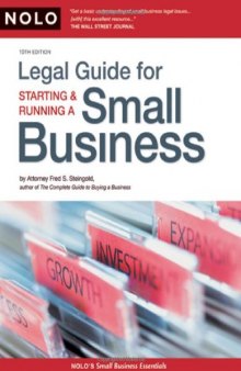 Legal Guide for Starting & Running a Small Business, 10th Edition