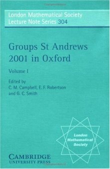 Groups St. Andrews 2001 in Oxford