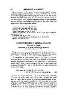 Newton's Method in General Analysis (1916)(en)(7s)