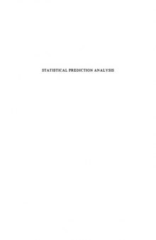 Statistical Prediction Analysis