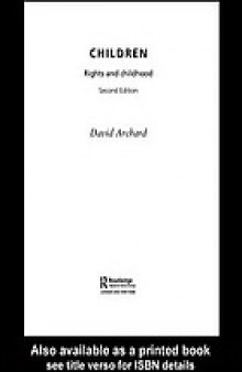 Children : rights and childhood