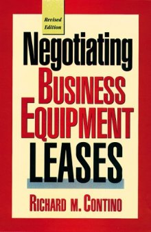 Negotiating business equipment leases