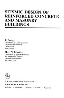 Seismic Design of Reinforced Concrete and Masonry Buildings