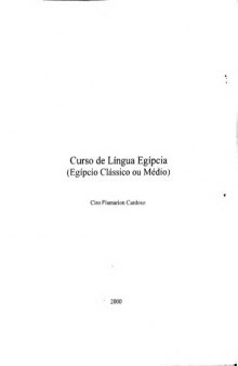 Curso de Língua Egípcia (Egípcio Clássico ou Médio)